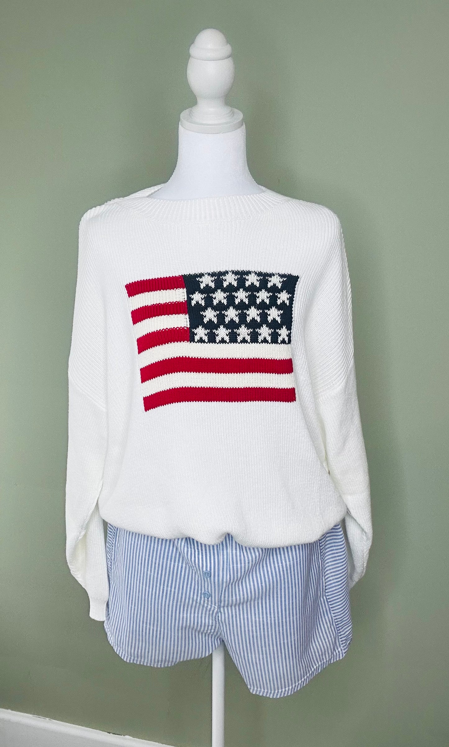 All American Flag Sweater