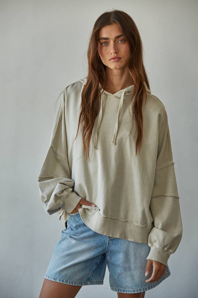 Trailside Drop Shoulder Sweatshirt Hoodie