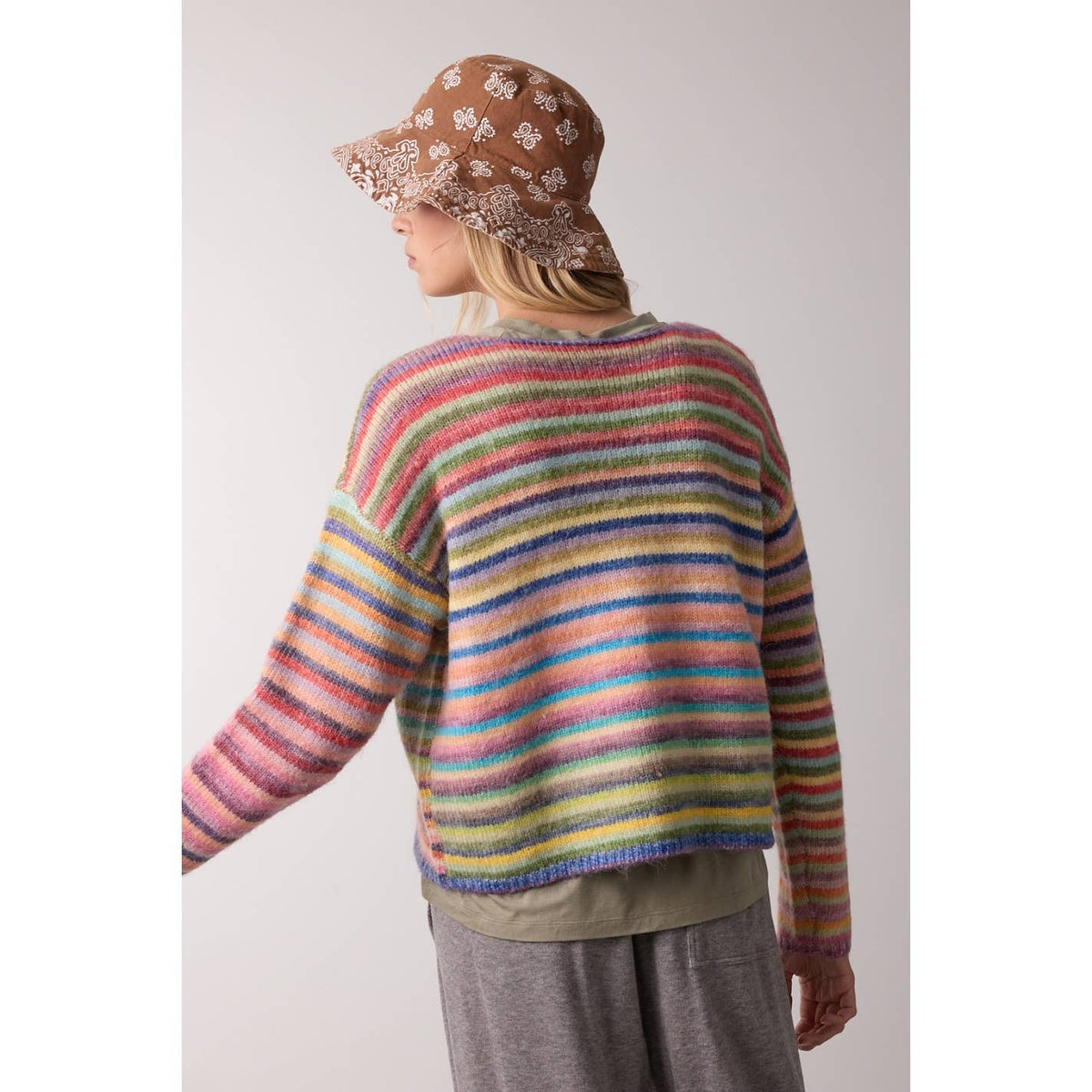 RAINBOW SKIES KNIT SWEATER - Multi Color - RESTOCK 10/29