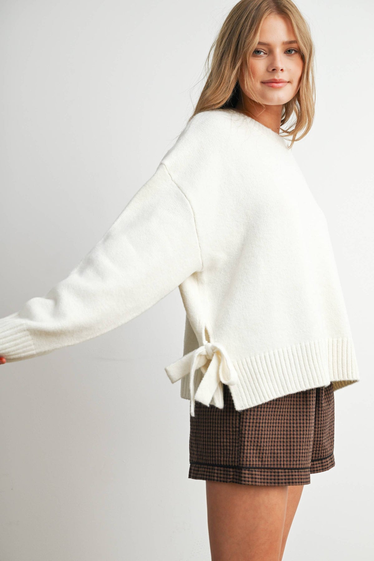 The Everley Side-Tie Sweater - Restocked!!