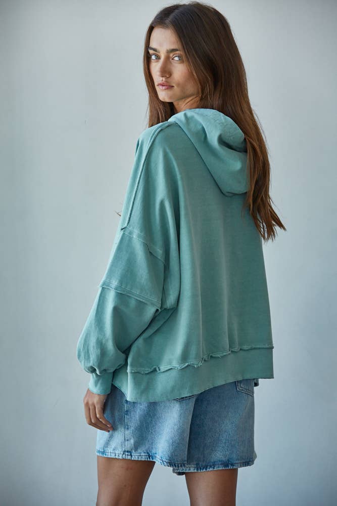 Trailside Drop Shoulder Sweatshirt Hoodie