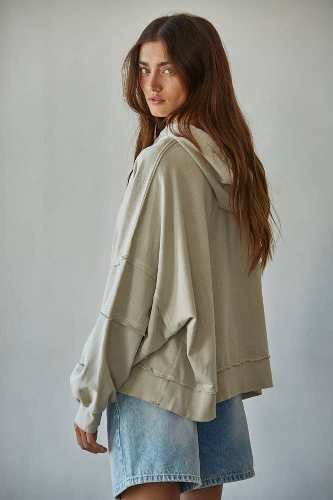 Trailside Drop Shoulder Sweatshirt Hoodie
