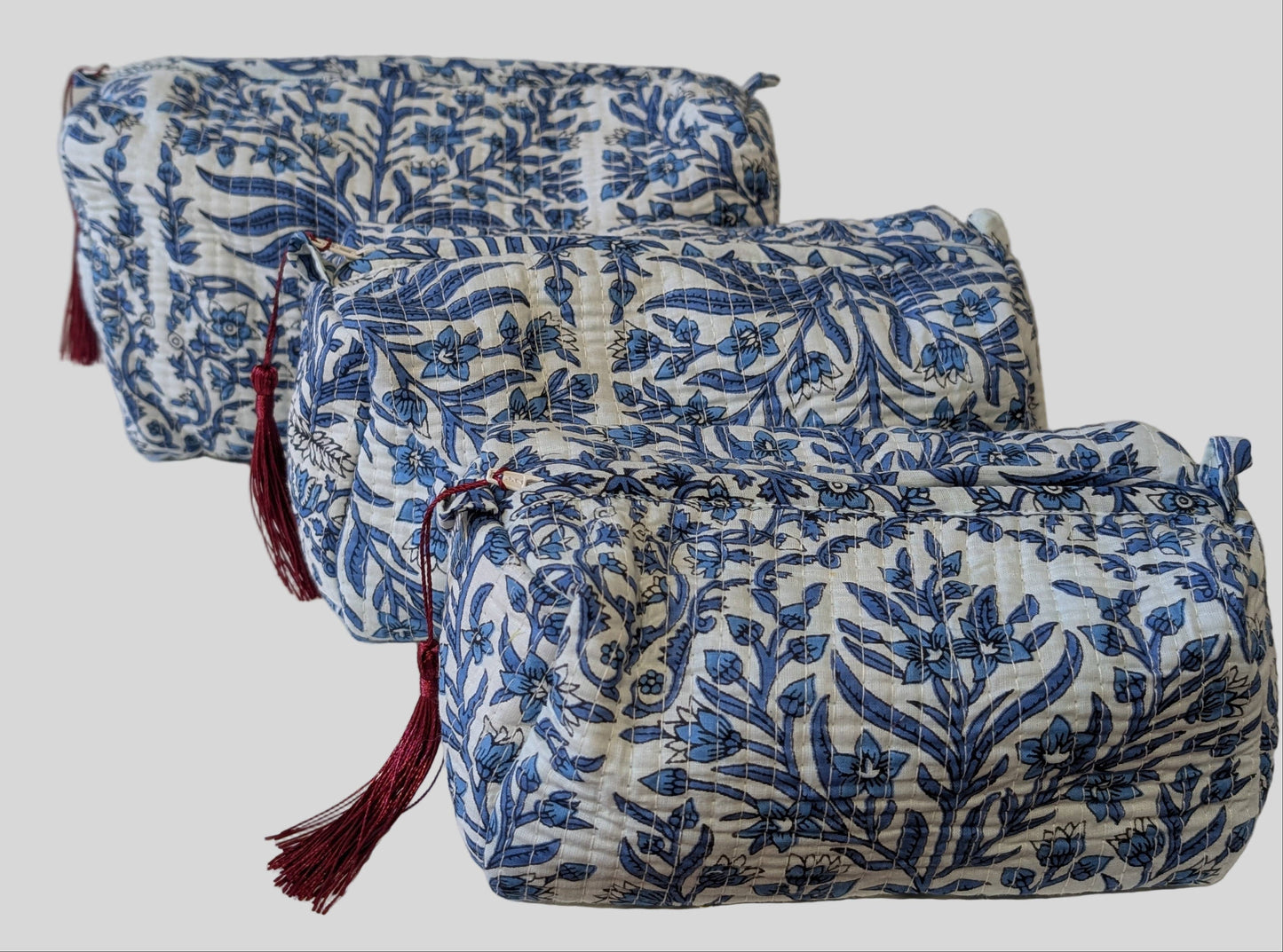 Blue Mosaic Toiletry Bag