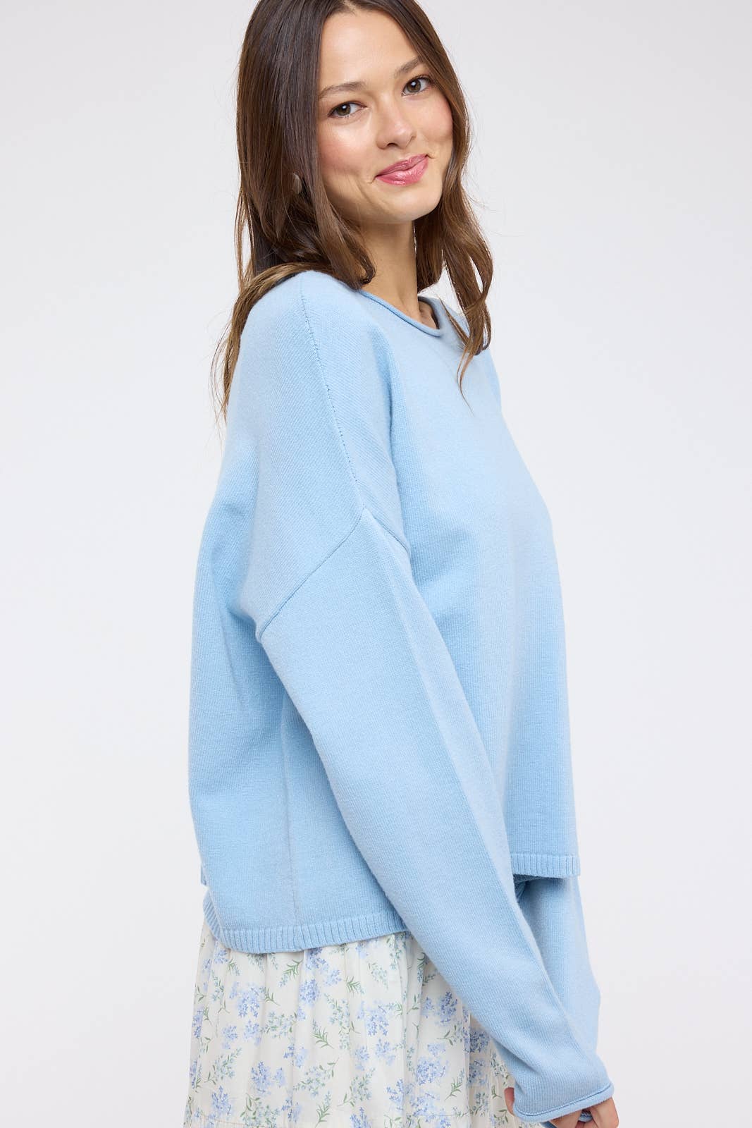 Blue Horizon Boat Neck Sweater