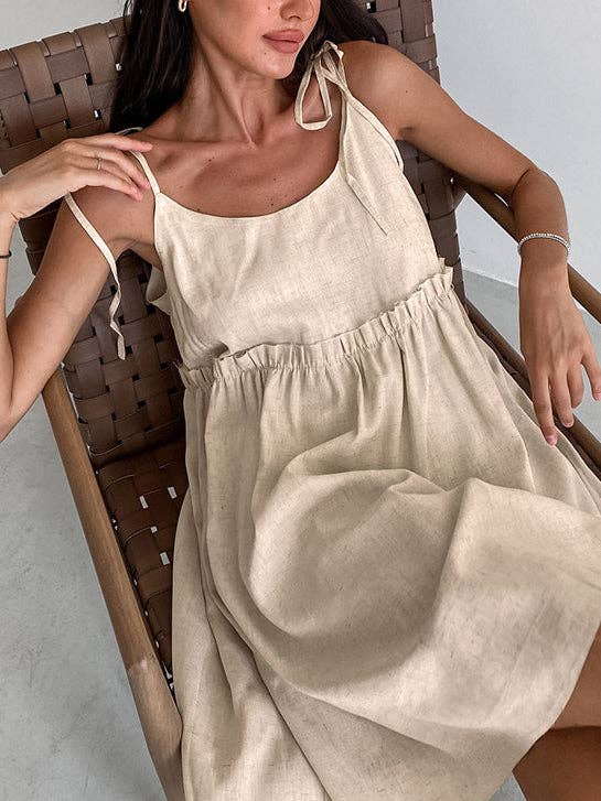 Coastal Breeze Tie-Strap Dress ✨