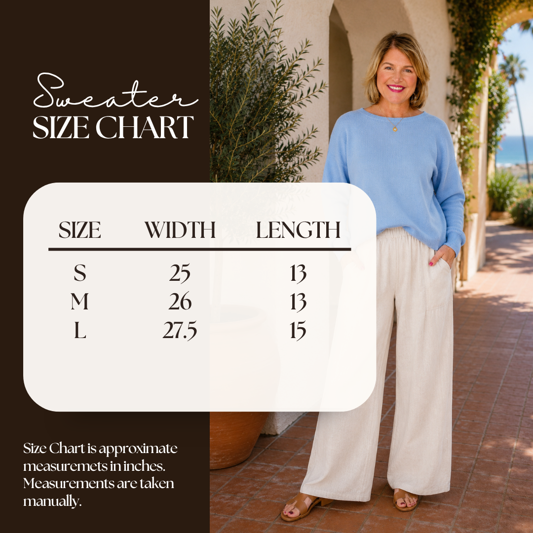 Blue Horizon Boat Neck Sweater