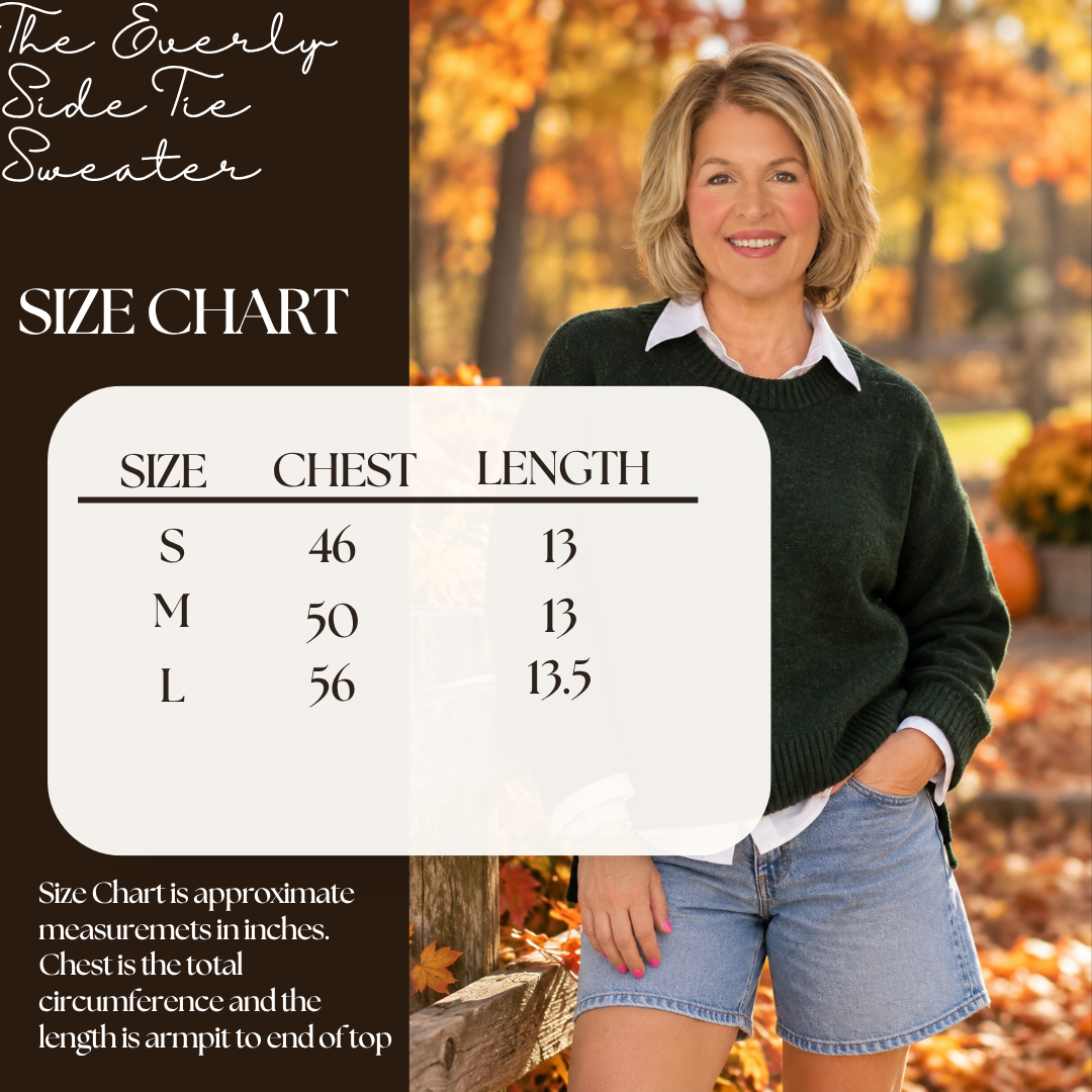 The Everley Side-Tie Sweater - Restocked!!