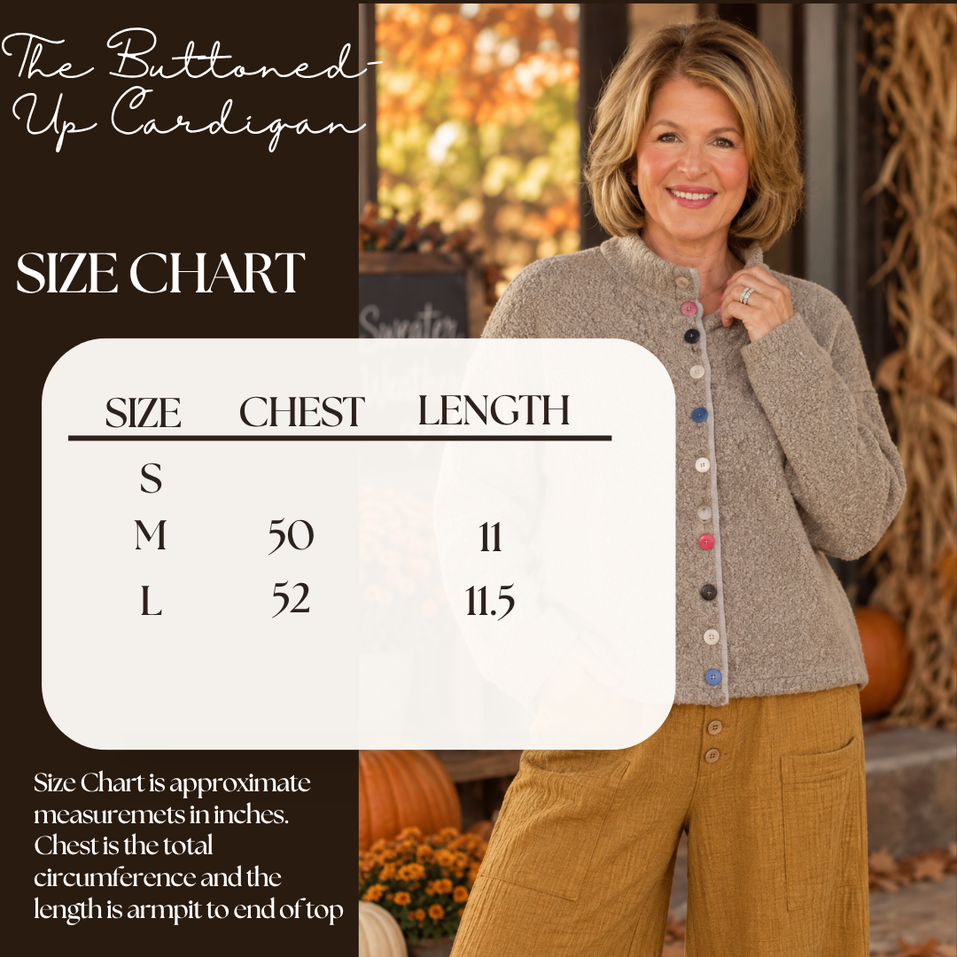 The Buttoned Up Cozy Cardigan - Beige/Multi