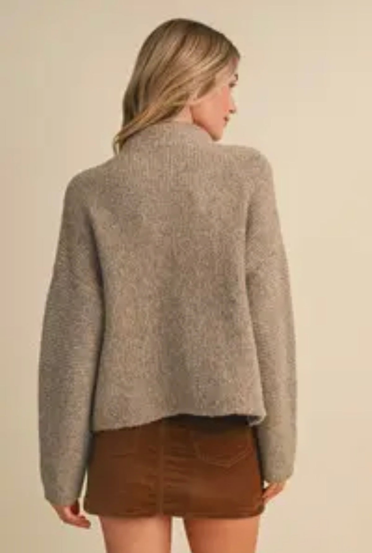 The Buttoned Up Cozy Cardigan - Beige/Multi