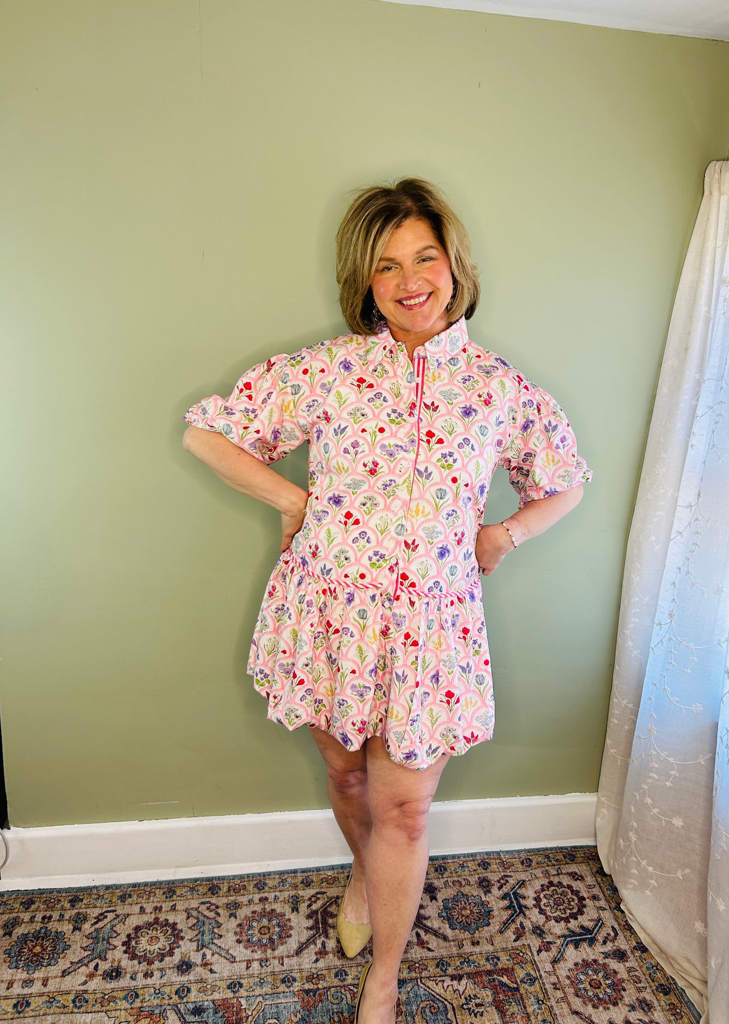 Garden Floral Bubble Dress