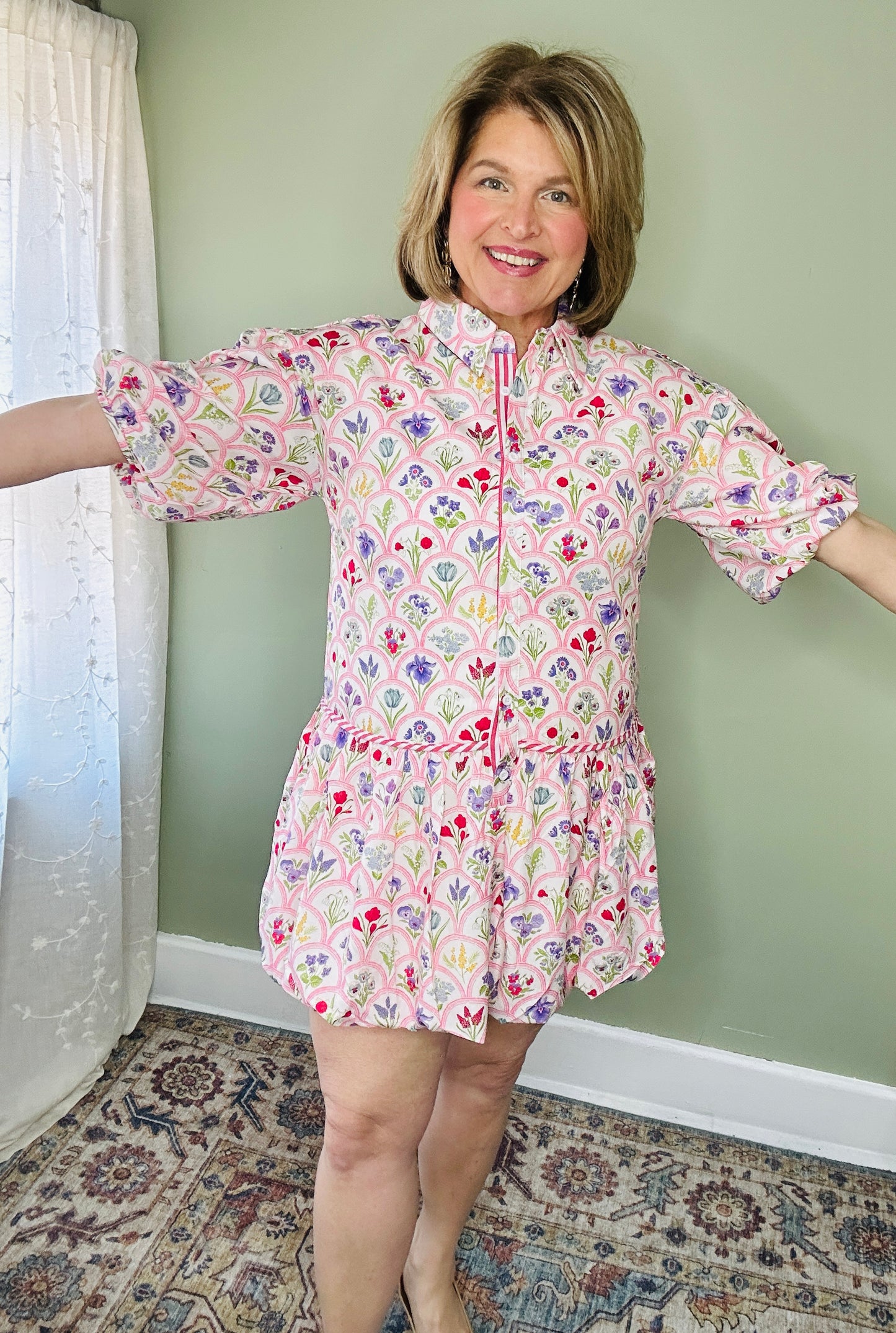 Garden Floral Bubble Dress