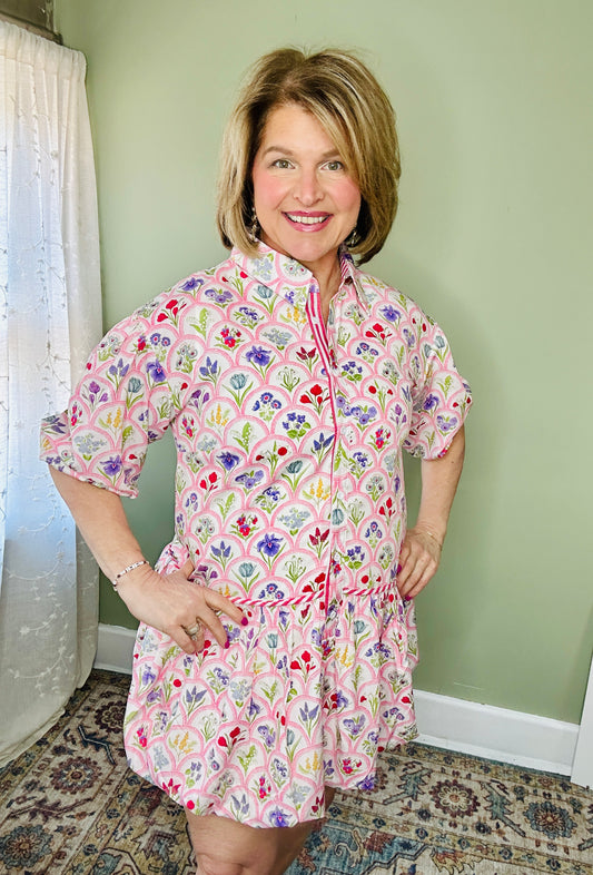 Garden Floral Bubble Dress