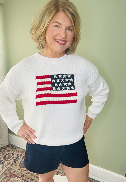 All American Flag Sweater