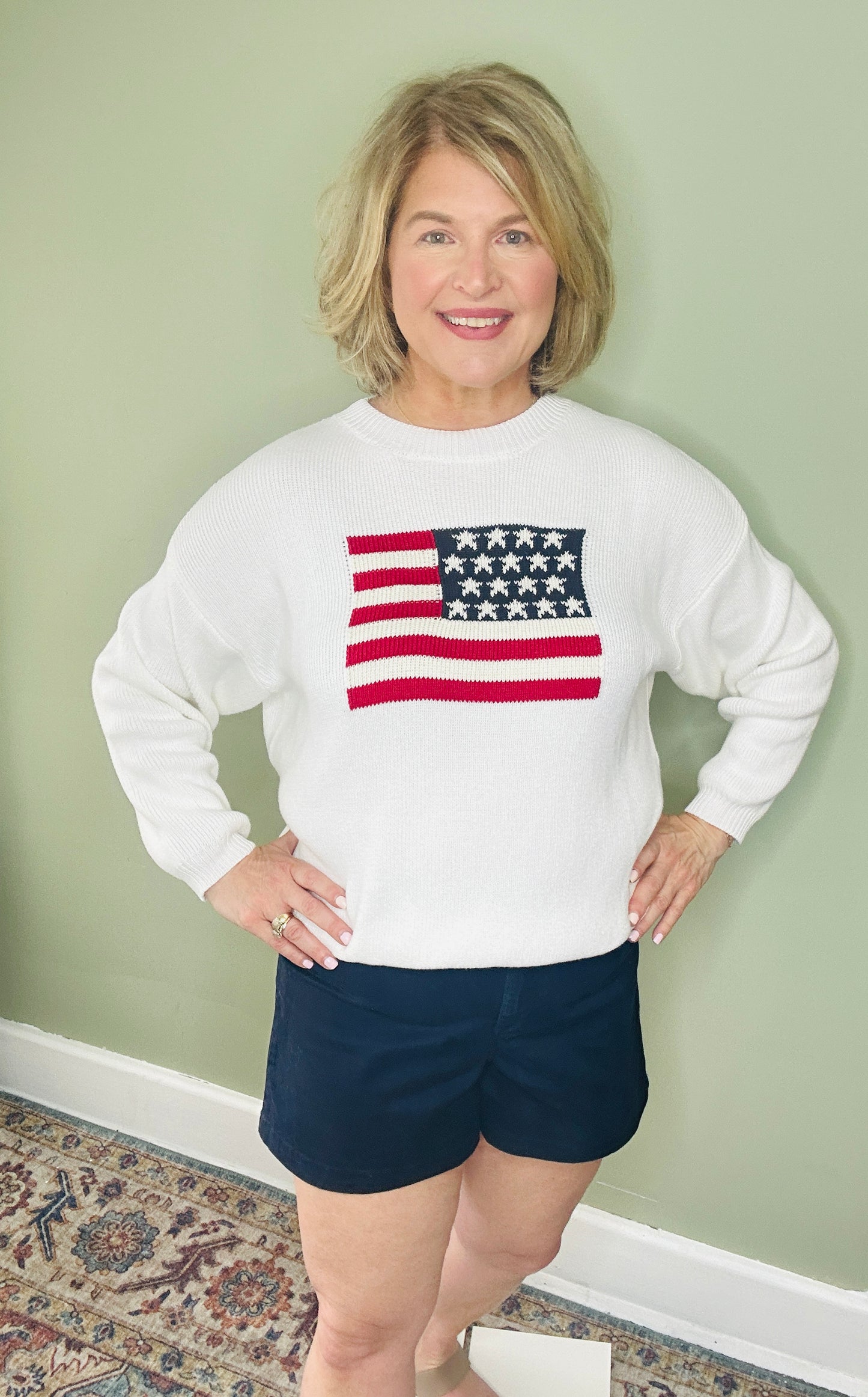 All American Flag Sweater
