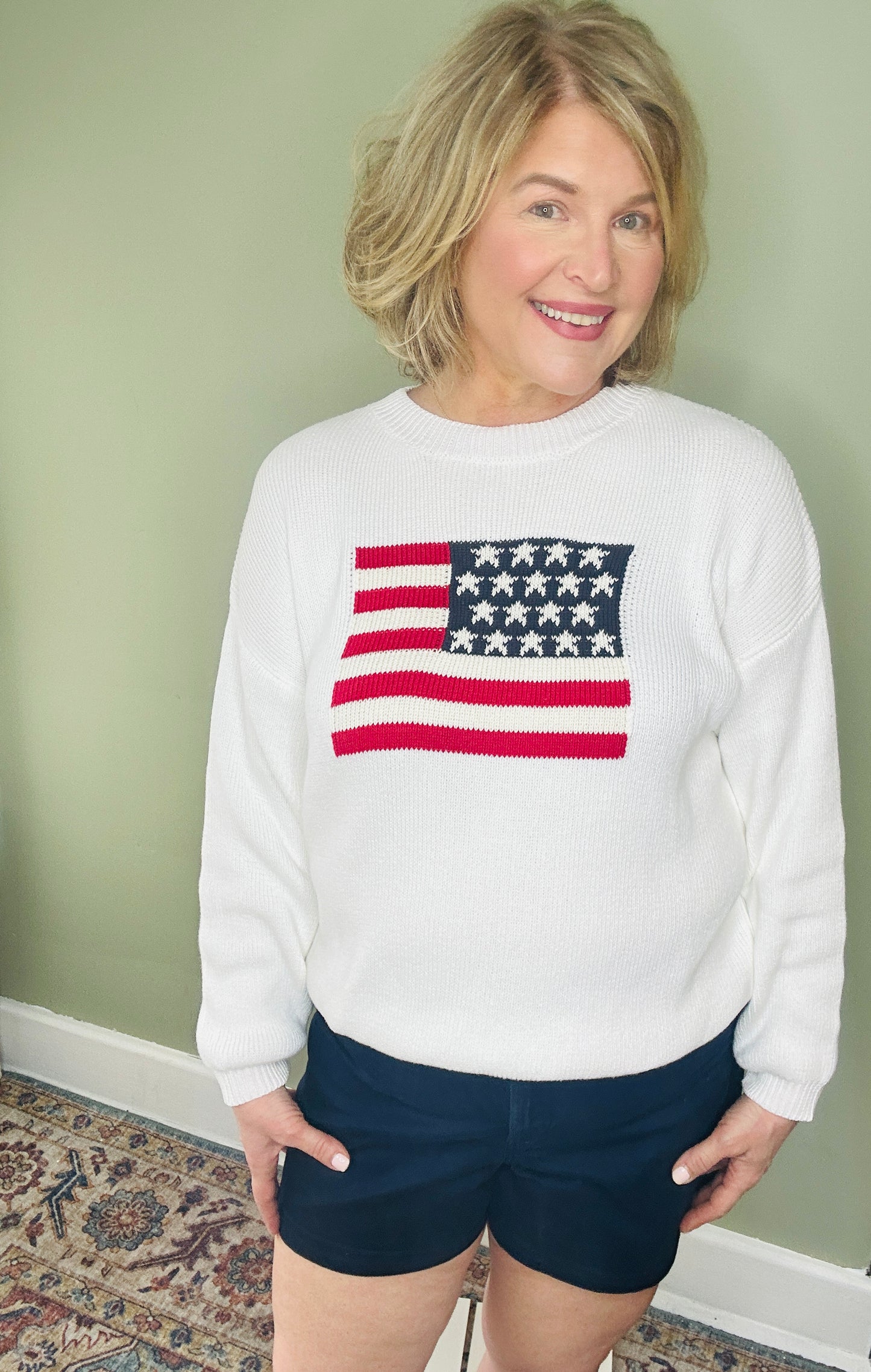 All American Flag Sweater