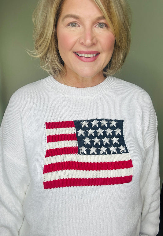 All American Flag Sweater