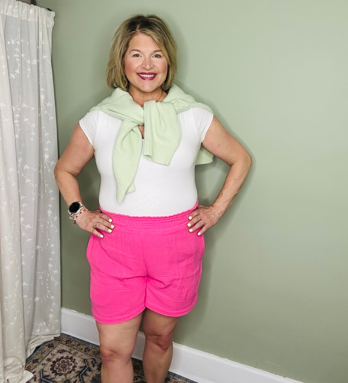 Cotton Gauze Relaxed Pull-on Shorts