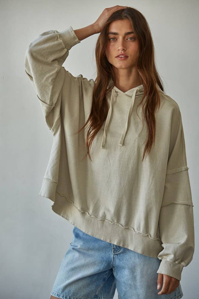Trailside Drop Shoulder Sweatshirt Hoodie