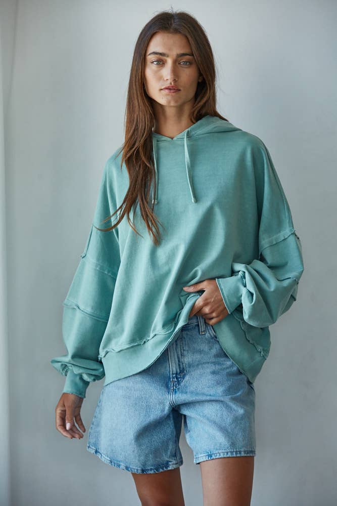 Trailside Drop Shoulder Sweatshirt Hoodie